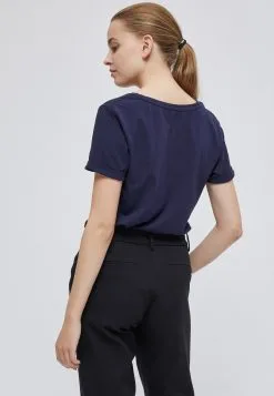 Minus Adele - T-Shirt Basic - Black Iris -Minus Winkel 7cb20454480744ff8578a0637ebf0182