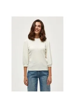 Minus Johanna 3/4 Sleeve - Trui - Cloud Dancer