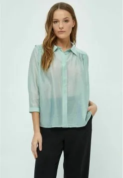 Minus Aneda 3/4 Sleeve- Overhemdblouse - Aqua Haze Blue