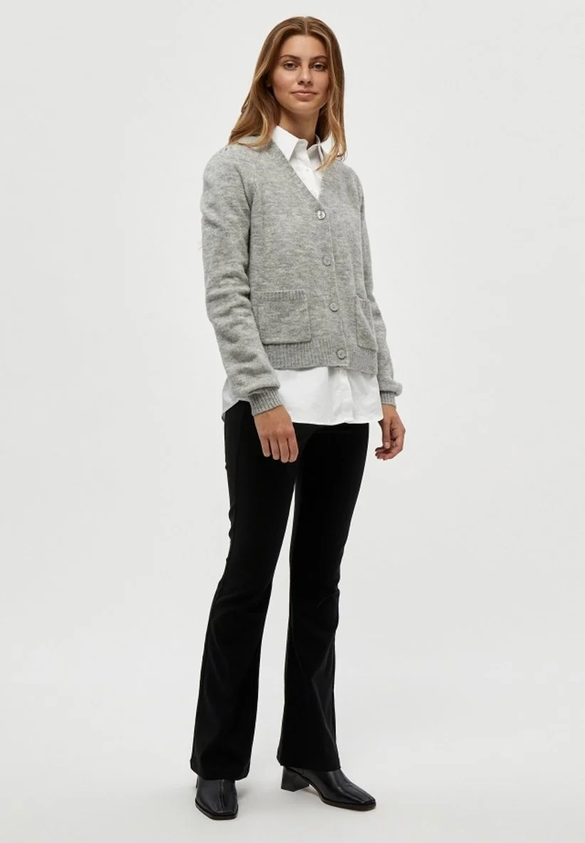 Minus Angie - Vest - Light Grey Melange 4 Minus Angie - Vest - Light Grey Melange - Afbeelding 2