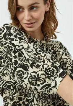 Minus Lizia 3/4 Sleeve 3 - Blouse - Sand /Gray Print -Minus Winkel 7f6b665569604419b2cba557e9d4ae13