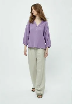 Minus Hemma 3/4 Sleeve- Blouse - Lupine Purple -Minus Winkel 802d5595df5e4f66a3b9c99a57c09056