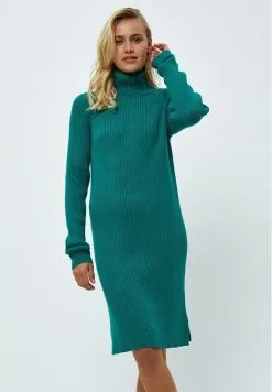 Minus Ava Turtleneck - Etui-Jurk - Ocean Green