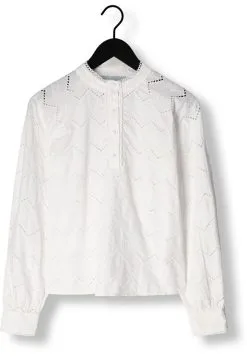 Minus Meriam Long Sleeve- Blouse - Wit -Minus Winkel 829462802db8435a860d351b7d1fcd2d