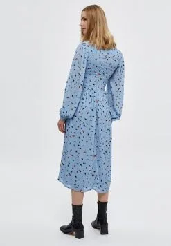 Minus Livina- Jurk - Forever Blue Shape Print -Minus Winkel 83f87e8460194d13b9cf1f9b272a7ba8