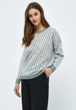 Minus Stormy - Trui - Grey Striped