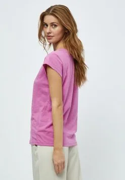 Minus Leti Tee - T-Shirt Basic - Super Pink -Minus Winkel 84a43473397d4d36828349b9ed65d79b