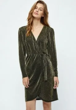 Minus Cocktailjurk - Black W Gold