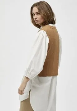 Minus Augustina - Trui - Almond Melange -Minus Winkel 84fb1294fe5848e496454246d105b421