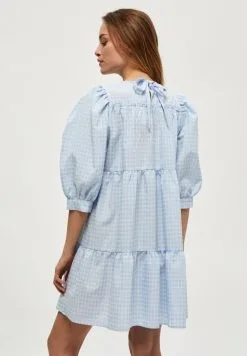 Minus Rowen - Jurk - Blue Checked -Minus Winkel 873c16bf4e944618851385df701eb2ee