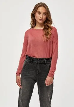 Minus Elne - Trui - Mineral Red Lurex