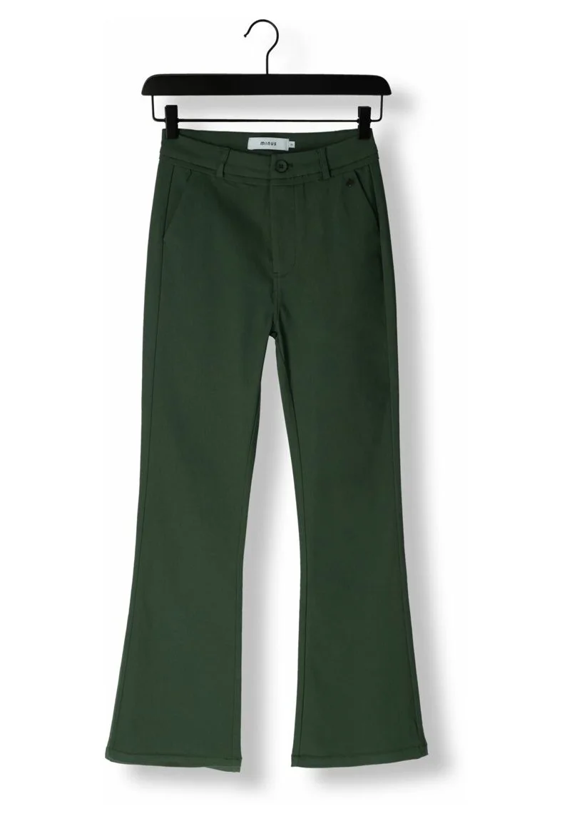 Minus Broeken Carma High Waisted Flared - Broek - Groen 6 Minus Broeken Carma High Waisted Flared - Broek - Groen - Afbeelding 4