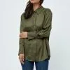 Minus Kamia Oversized - Overhemdblouse - Ivy Green