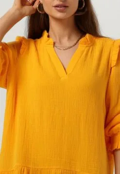 Minus Hemma Knee Length- Jurk - Oranje -Minus Winkel 8cb4b988affd429d80fe4166a144815c
