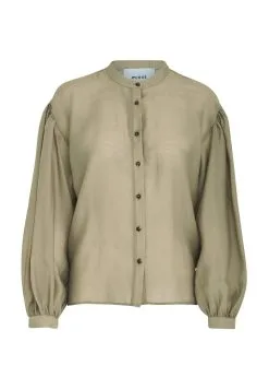 Minus Frilla - Overhemdblouse - Wood Smoke -Minus Winkel 8d954df7daaa433081a35bb8187368e9