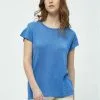 Minus Carlina - T-Shirt Basic - Regatta Blue Lurex