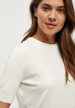 Minus Pamela - T-Shirt Basic - Broken White -Minus Winkel 8f7860c2e8be4e8095054cb58522309b