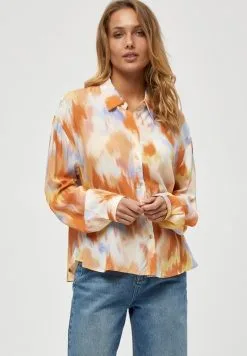 Minus Overhemdblouse - Pink Flamingo Tie Dye