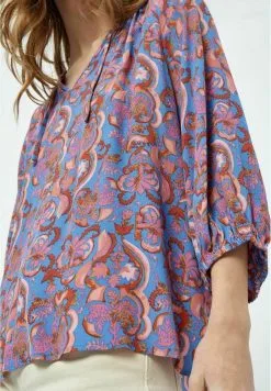 Minus Katana 3 4 Sleeve 1 - Blouse - Regatta Blue Pr -Minus Winkel 93923c3a2b8340a88c98077f5fb6662b