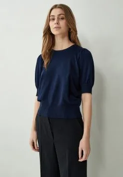 Minus Liva - T-Shirt Basic - Black Iris Solid -Minus Winkel 93dcc35f24084b5cb88a9c01537d0f87