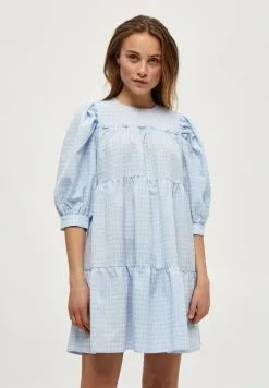 Minus Rowen - Jurk - Blue Checked