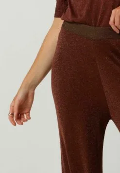 Minus Broeken Allie High Waisted Wide Leg - Broek - Bruin -Minus Winkel 94ef9b9929594a809ea9e2d4d8e8c2fe