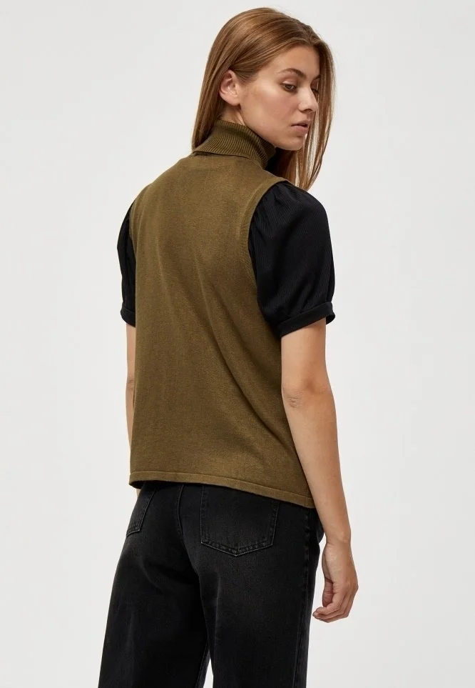 Minus Raka- Top - Dark Olive Melange 5 Minus Raka- Top - Dark Olive Melange - Afbeelding 3