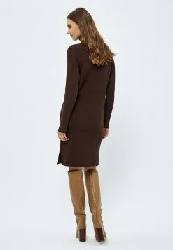 Minus Ava Turtleneck - Etui-Jurk - Slate Brown -Minus Winkel 96e8a12ee25f4a979a94af07a30ffbdf
