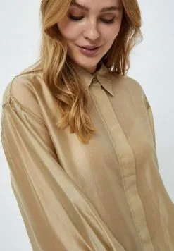 Minus Meredy - Overhemdblouse - Sand -Minus Winkel 972bf5f549f34ba4950600c6677ff8e5