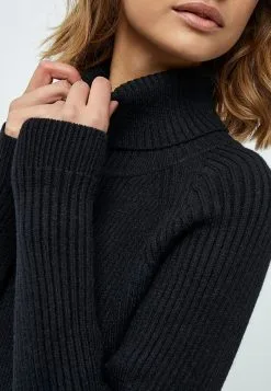 Minus Ava Turtleneck - Etui-Jurk - Black -Minus Winkel 9807a92a22ab4253ad197ab357614cbb