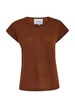 Minus Carlina- T-Shirt Basic - Desert Sand Lurex -Minus Winkel 982b2b691f9d4e64bf9e423215eb2c52