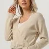 Minus Aline Wrap- M - Trui - Beige -Minus Winkel 98abc0d91724491a940cf71cf25a706b