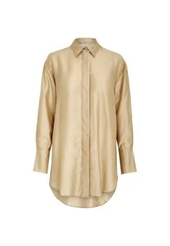 Minus Meredy - Overhemdblouse - Sand -Minus Winkel 998bd12660aa409cb2f277b982e23a7d