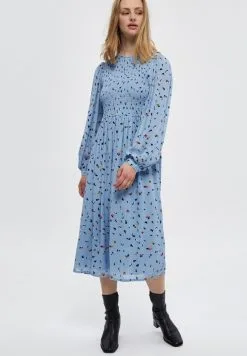 Minus Livina- Jurk - Forever Blue Shape Print