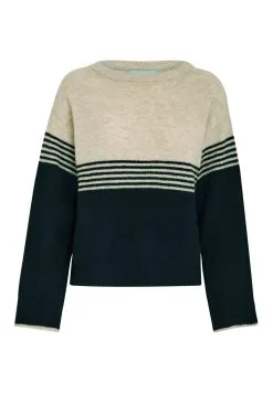 Minus Kalia - Trui - Sand Gray Stripe -Minus Winkel 9c8920997b3849a890e01dd338dced54