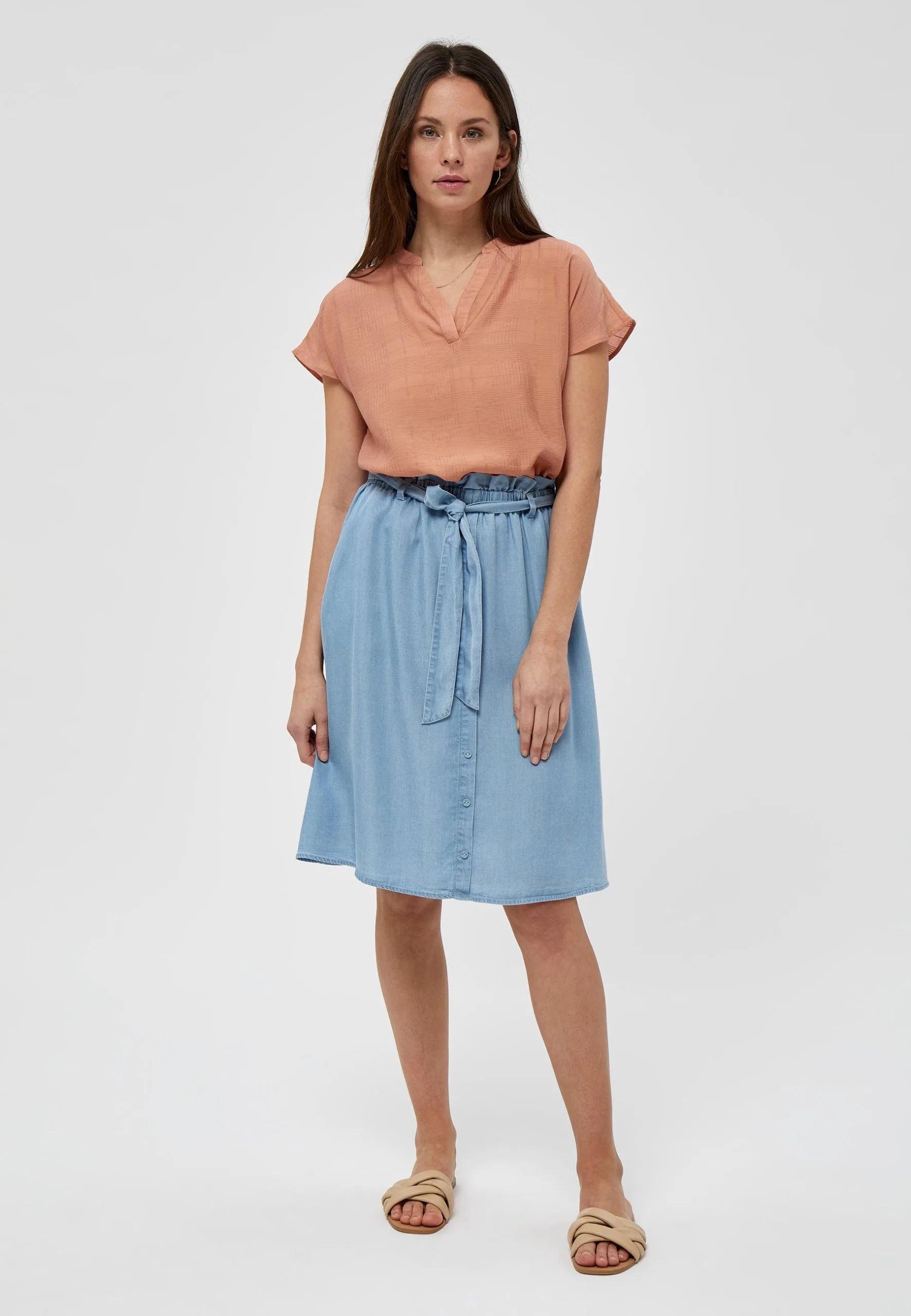 Minus Cajsa- Blouse - Tropical Peach 4 Minus Cajsa- Blouse - Tropical Peach - Afbeelding 2