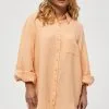 Minus Marly- Overhemdblouse - Apricot Tan -Minus Winkel a01fe090db454cc99df4b263e7e1ffdb