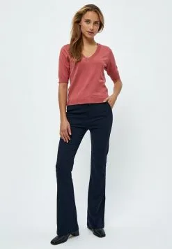 Minus Milla - T-Shirt Basic - Dusty Cedar Red Melange -Minus Winkel a084160fe9604d818e6a2aed2002414b