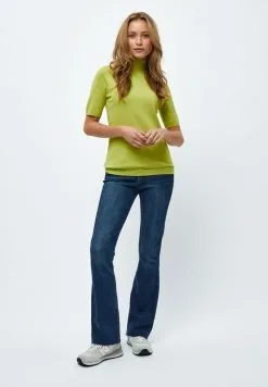 Minus Lima Roll Neck - T-Shirt Basic - Bright Lime -Minus Winkel a2f65ca8bb0143589e40ec6fe1a2a47a