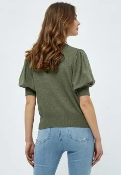 Minus Liva - T-Shirt Basic - Green Field Melange -Minus Winkel a357645e55e345c1a7ea9a8fe9d44325