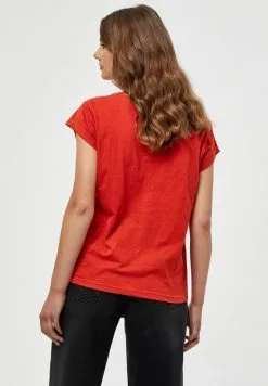 Minus Leti Tee - T-Shirt Basic - Lipstick Red -Minus Winkel a4db69fef73d4358b6e31663bb20cd6d