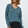 Minus Majsa V- Neck - Trui - Sea Mist -Minus Winkel a5e3961463ff4db98fe5e854dd247b6e