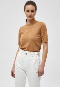 Minus Pamela - T-Shirt Basic - Almond Melange