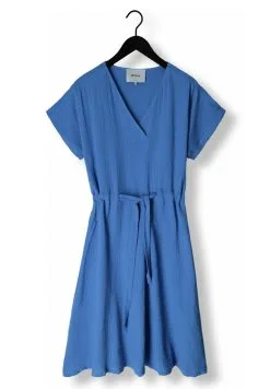 Minus Hemma Midi - Jurk - Blauw Wit Gestreept -Minus Winkel a7c3caef76ea47829899066567759a79