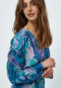 Minus Tamira- Blousejurk - Ocean Green Print -Minus Winkel a8ac37887e8c40e78bfe31cf590c6f42