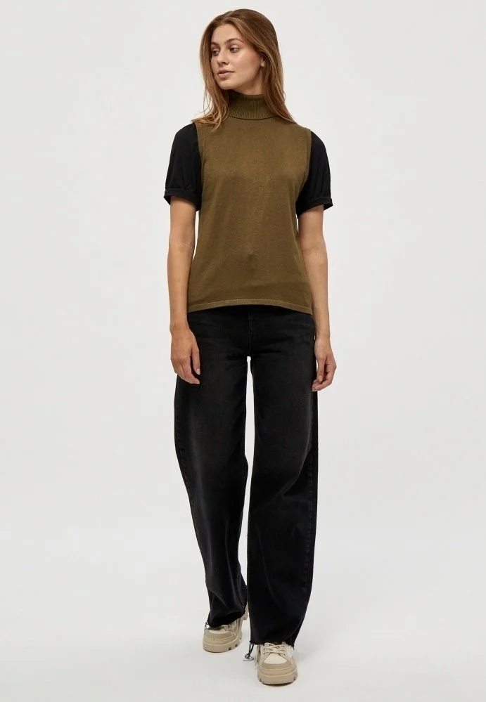 Minus Raka- Top - Dark Olive Melange 4 Minus Raka- Top - Dark Olive Melange - Afbeelding 2