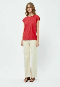 Minus Leti - T-Shirt Basic - Lollipop Red -Minus Winkel ac0810ae92fa4acaa81496eccf9eb5cd