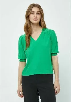 Minus Ayame V-Neck Short Sleeve - Blouse - Island Green