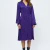 Minus Phoebe Wrap - Jurk - Violet Indigo