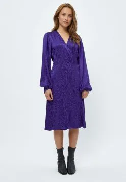 Minus Phoebe Wrap - Jurk - Violet Indigo